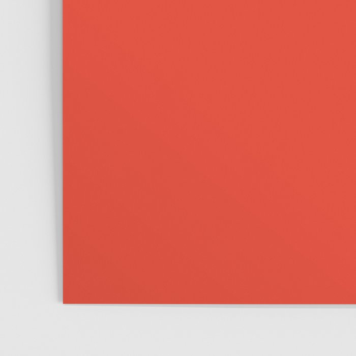 Tomato Red Solid Color Poster Gallery Image 3