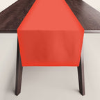 Tomato Red Solid Color Table Runner Gallery Image 1