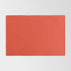 Tomato Red Solid Color Rug Gallery Image 2