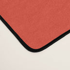 Tomato Red Solid Color Desk Mat Gallery Image 4