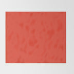 Tomato Red Solid Color Throw Blanket Gallery Image 2