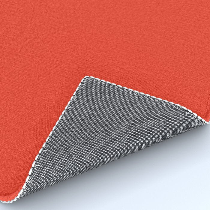 Tomato Red Solid Color Rug Gallery Image 4