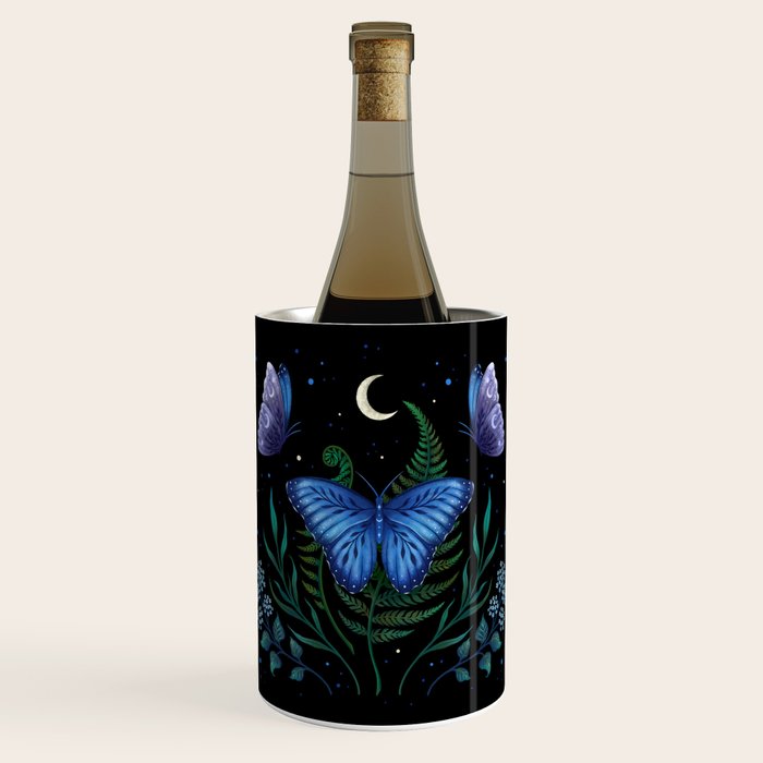 Blue Morpho Butterfly Wine Chiller Gallery Image 1