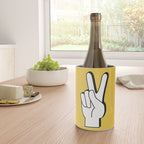 Peace Sign yellow Wine Chiller Gallery Image 4