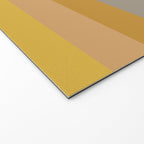 Gradient Stripes Minimalist Color Block in White, Navy Blue, Gray, and Mustard Welcome Mat Gallery Image 2