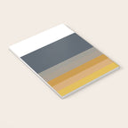Gradient Stripes Minimalist Color Block in White, Navy Blue, Gray, and Mustard Notebook Gallery Image 3