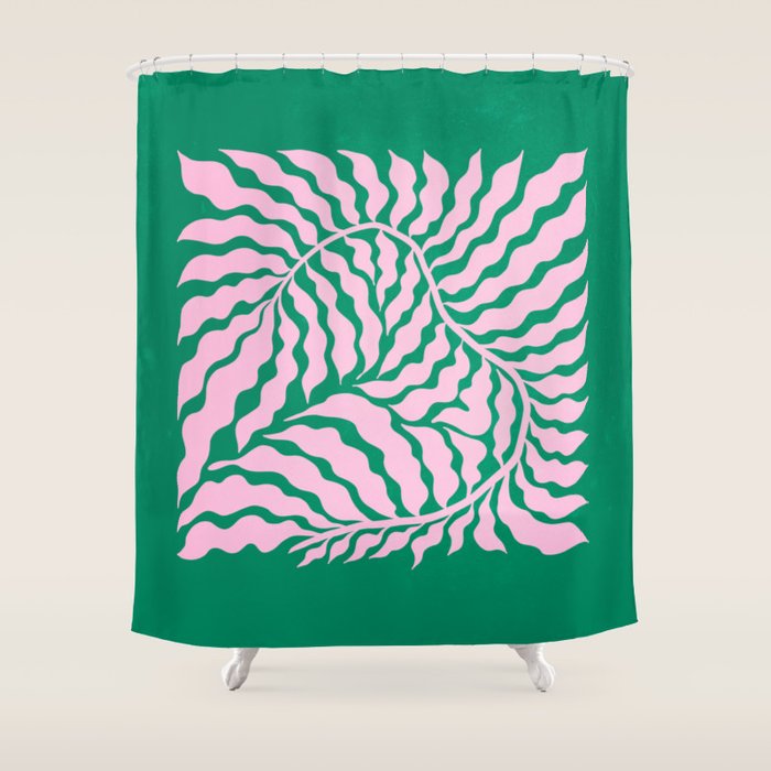 Sage & Chantilly Fern: Ferns 01 Shower Curtain Gallery Image 1