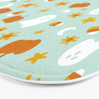 Is It Fall Yet in Blue Bath Mat Gallery Image 3