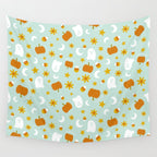 Is It Fall Yet in Blue Wall Tapestry Gallery Image 4
