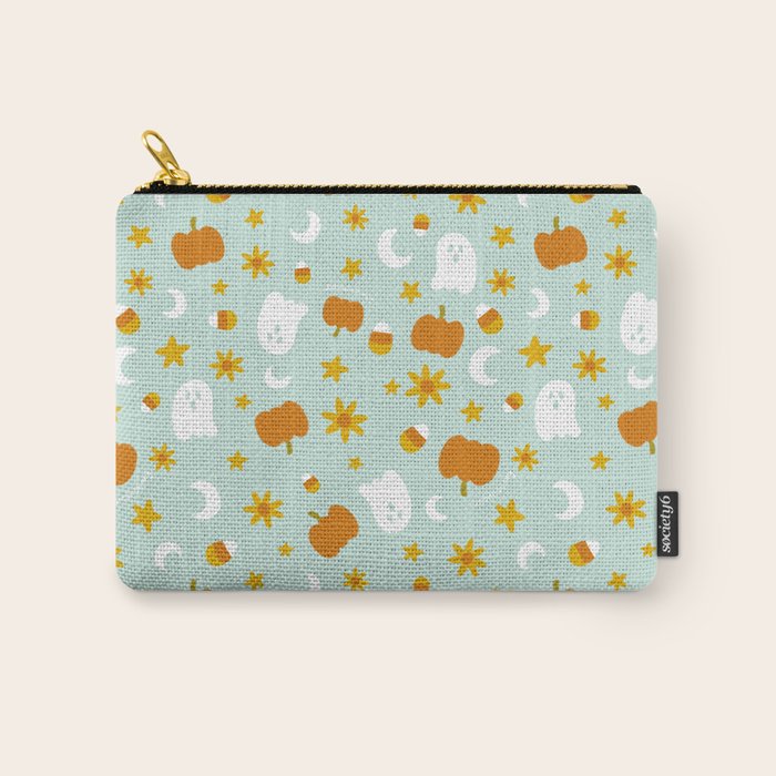 Is It Fall Yet in Blue Carry All Pouch Gallery Image 1