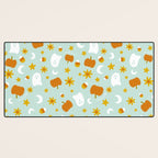 Is It Fall Yet in Blue Desk Mat Gallery Image 3