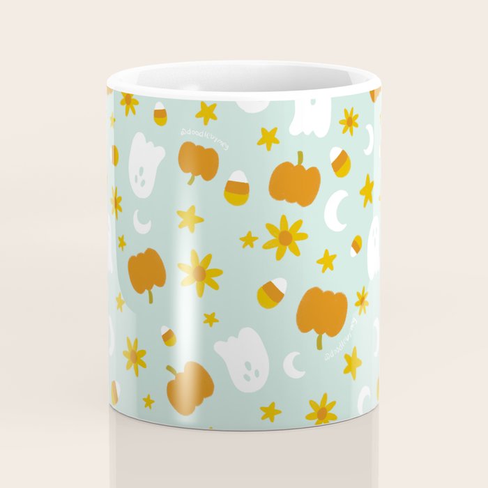 Is It Fall Yet in Blue Coffee Mug Gallery Image 4