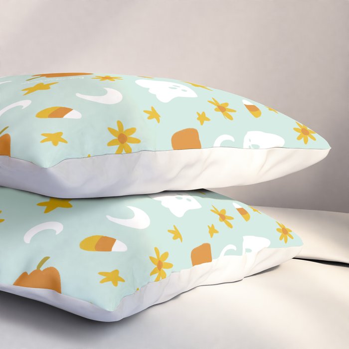 Is It Fall Yet in Blue Pillow Sham Gallery Image 3