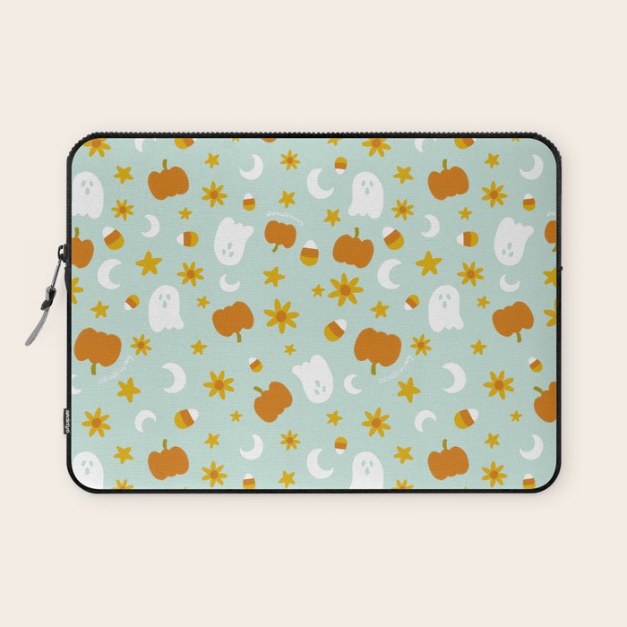 Is It Fall Yet in Blue Laptop Sleeve Gallery Image 1