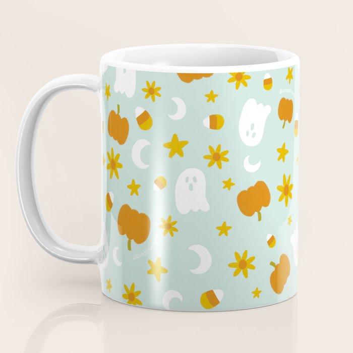Is It Fall Yet in Blue Coffee Mug Gallery Image 3