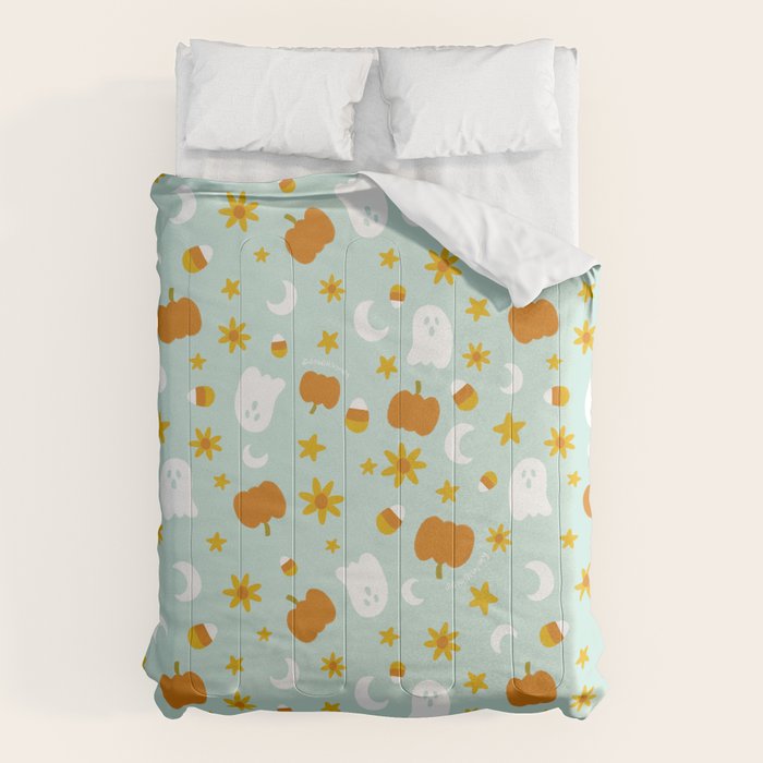 Is It Fall Yet in Blue Comforter Gallery Image 1