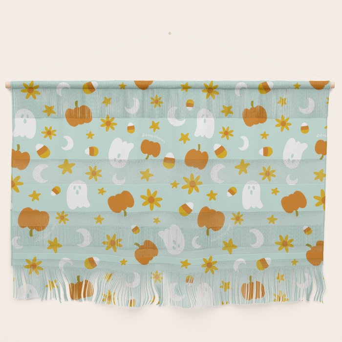 Is It Fall Yet in Blue Wall Hanging Gallery Image 1