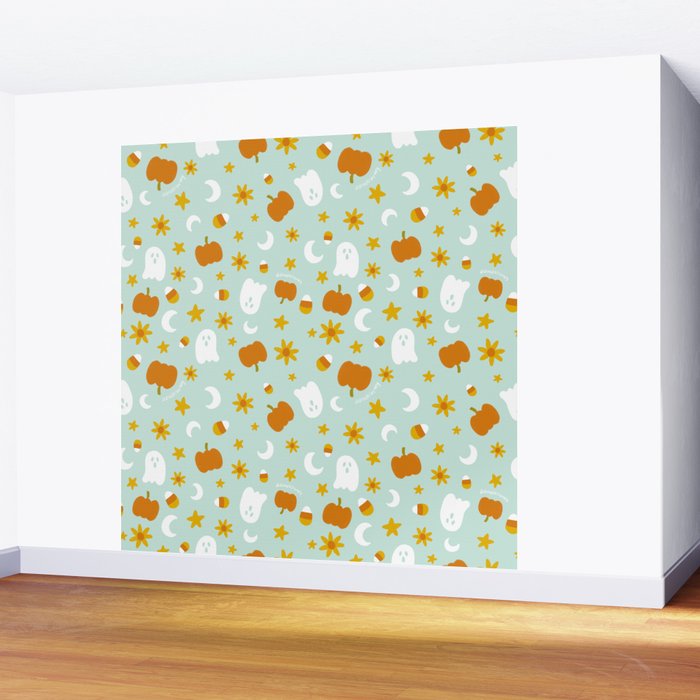 Is It Fall Yet in Blue Wall Mural Gallery Image 2