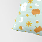 Is It Fall Yet in Blue Pillow Sham Gallery Image 4