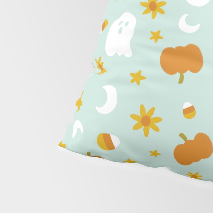 Is It Fall Yet in Blue Pillow Sham Gallery Image 4