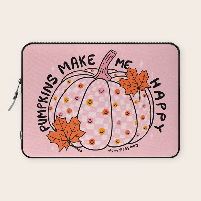 Pumpkins Make Me Happy Laptop Sleeve Gallery Image 1