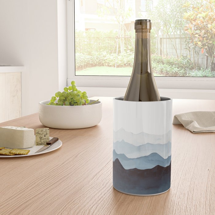 Indigo Mountains Landscape Wine Chiller Gallery Image 4