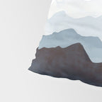 Indigo Mountains Landscape Pillow Sham Gallery Image 4