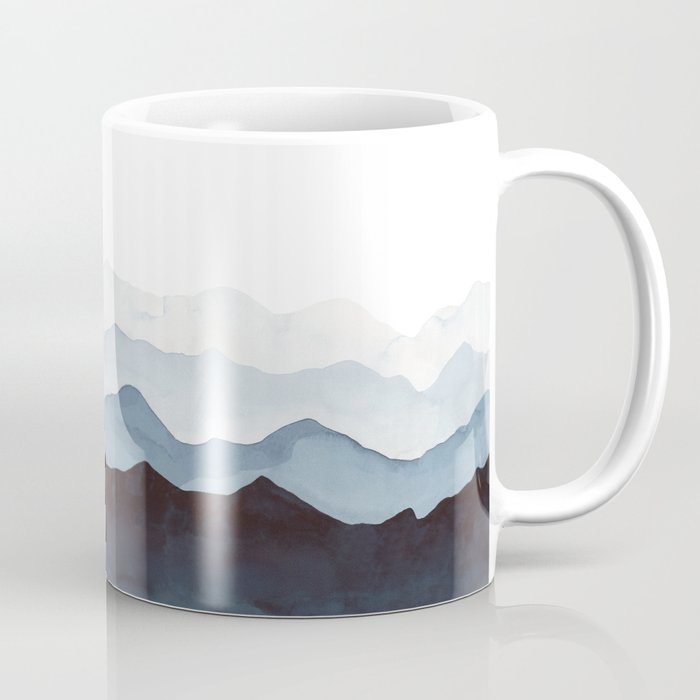 Indigo Mountains Landscape Coffee Mug Gallery Image 1