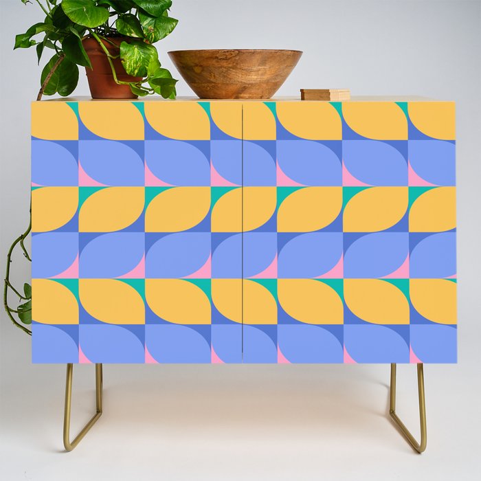 Almond Shapes Pattern I Credenza Gallery Image 1