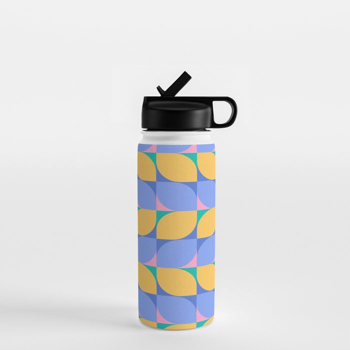 Almond Shapes Pattern I Water Bottle Gallery Image 1