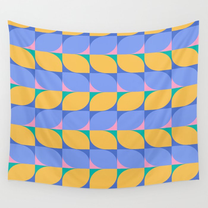 Almond Shapes Pattern I Wall Tapestry Gallery Image 4