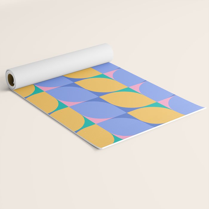 Almond Shapes Pattern I Yoga Mat Gallery Image 2