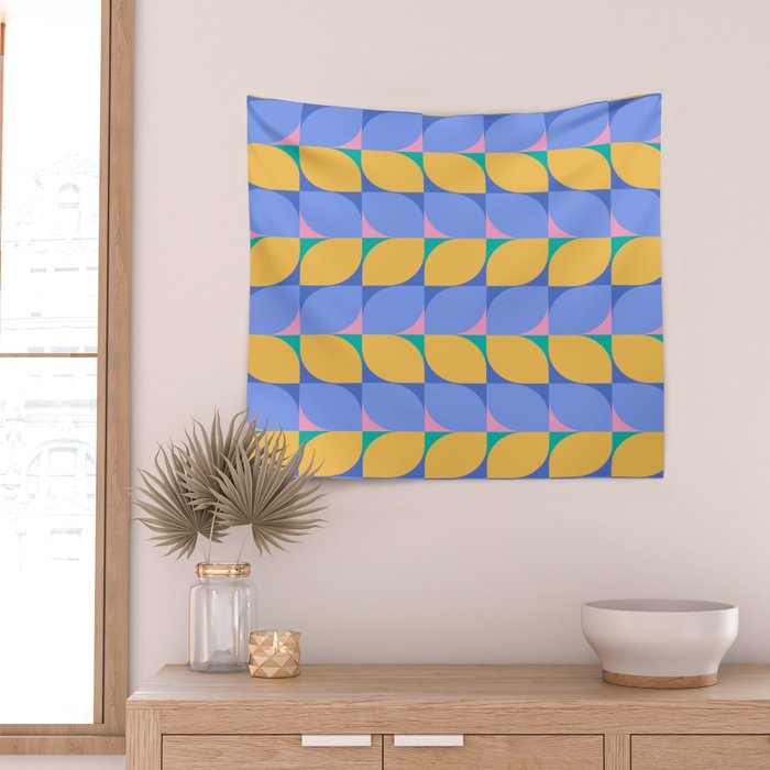 Almond Shapes Pattern I Wall Tapestry Gallery Image 2