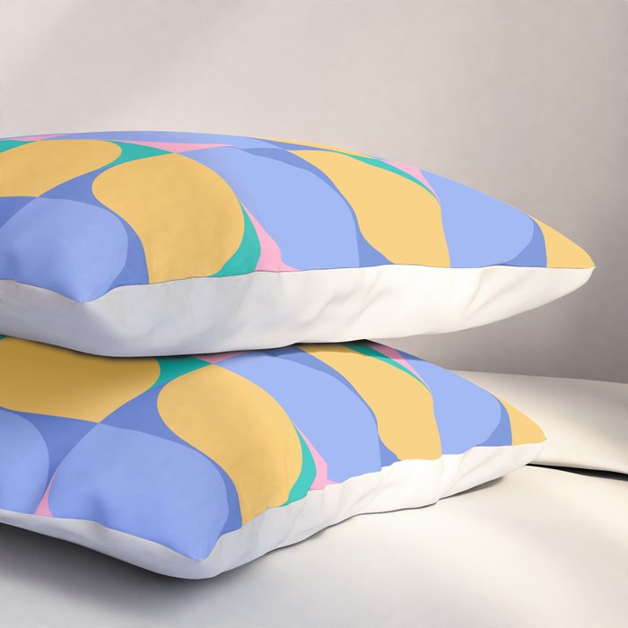 Almond Shapes Pattern I Pillow Sham Gallery Image 3