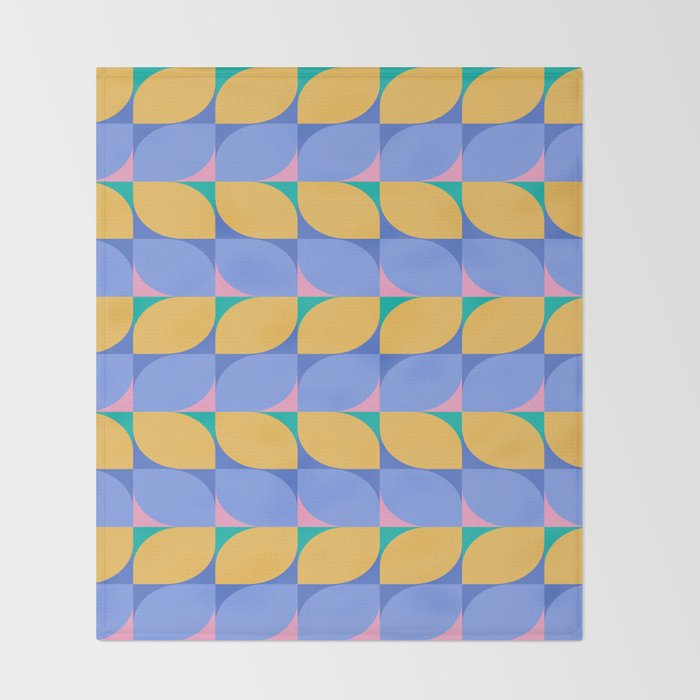 Almond Shapes Pattern I Throw Blanket Gallery Image 2