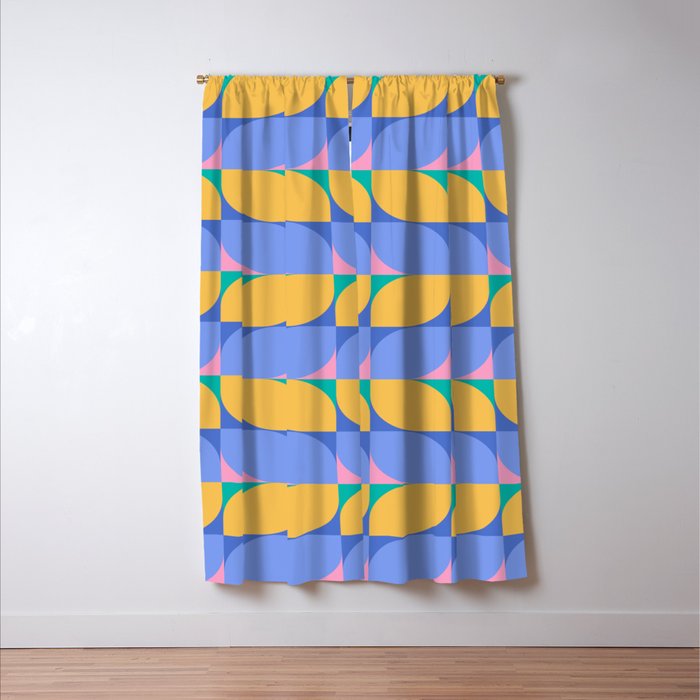 Almond Shapes Pattern I Window Curtain Gallery Image 3