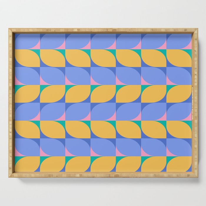 Almond Shapes Pattern I Serving Tray Gallery Image 1