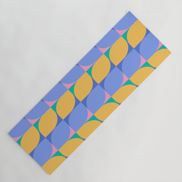 Almond Shapes Pattern I Yoga Mat Gallery Image 1