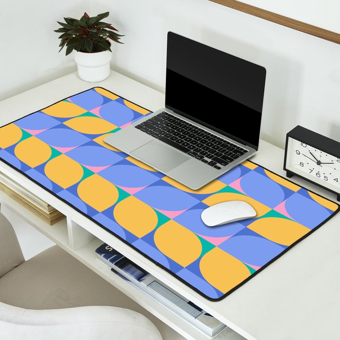Almond Shapes Pattern I Desk Mat Gallery Image 2