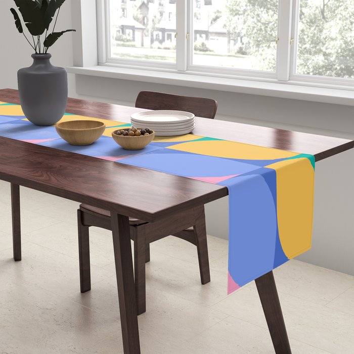 Almond Shapes Pattern I Table Runner Gallery Image 2