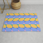 Almond Shapes Pattern I Rug Gallery Image 1