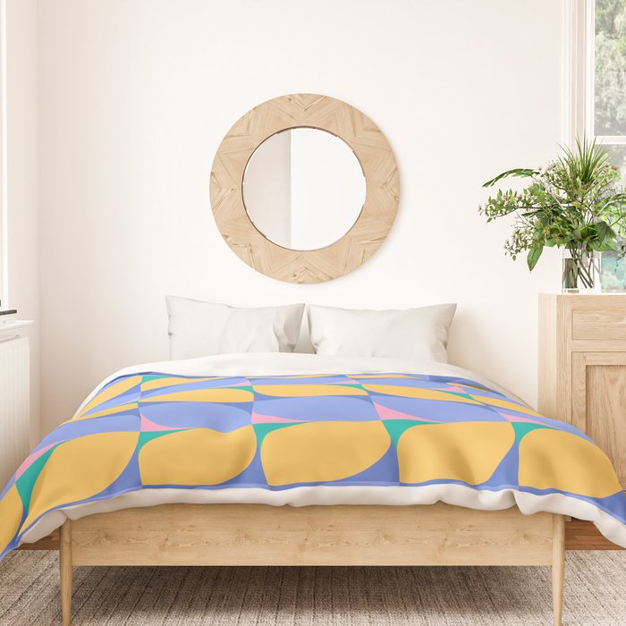 Almond Shapes Pattern I Duvet Cover Gallery Image 3