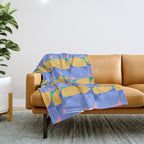 Almond Shapes Pattern I Throw Blanket Gallery Image 1