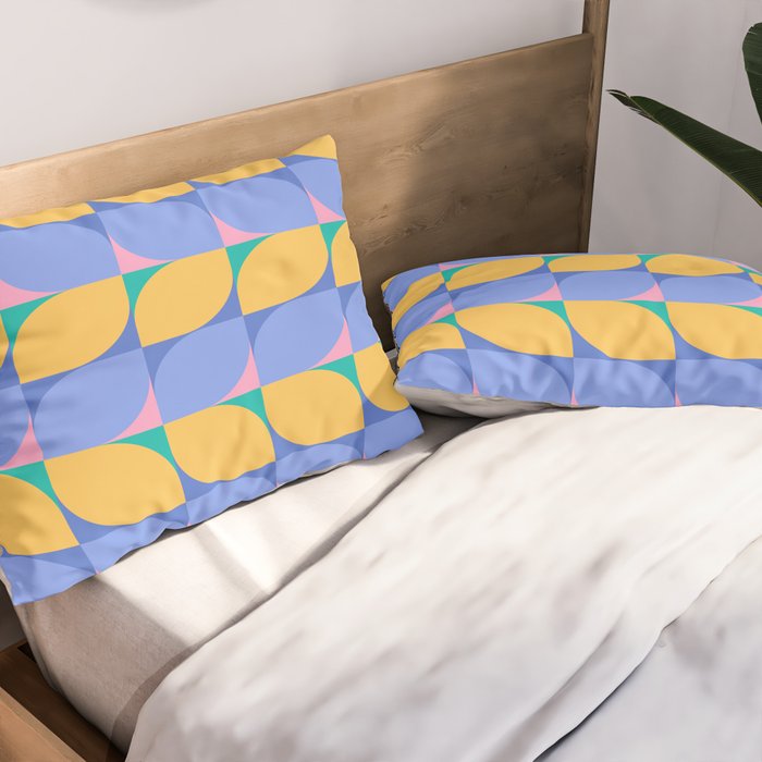 Almond Shapes Pattern I Pillow Sham Gallery Image 2