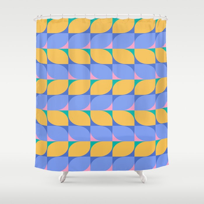 Almond Shapes Pattern I Shower Curtain Gallery Image 1