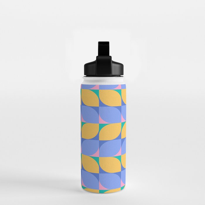 Almond Shapes Pattern I Water Bottle Gallery Image 2