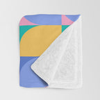 Almond Shapes Pattern I Throw Blanket Gallery Image 3