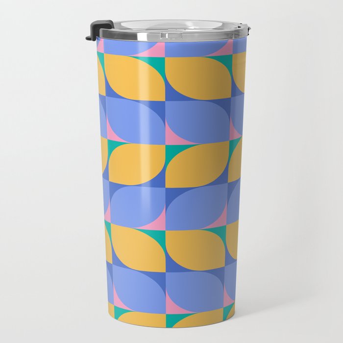 Almond Shapes Pattern I Travel Mug Gallery Image 3