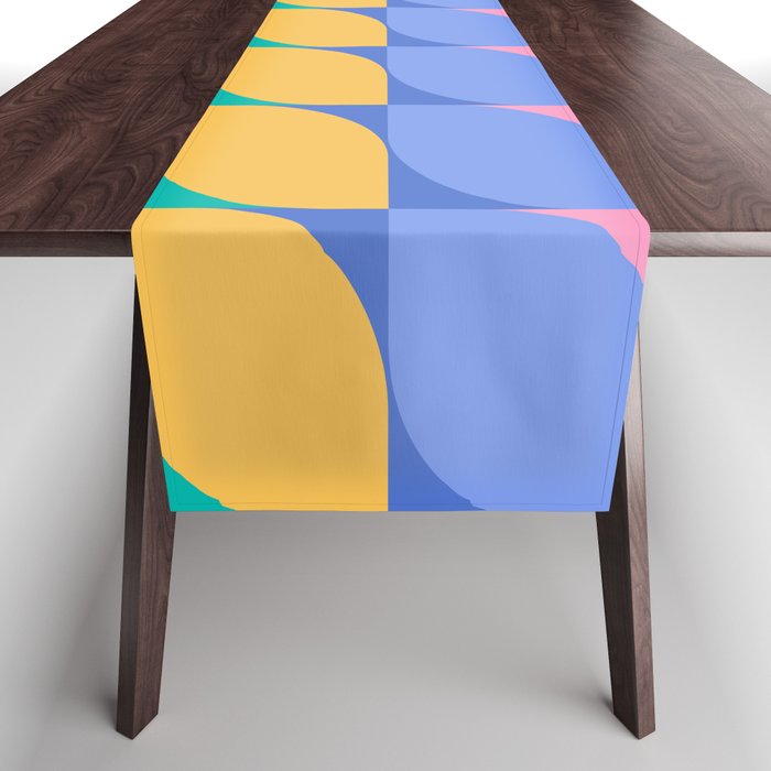 Almond Shapes Pattern I Table Runner Gallery Image 1