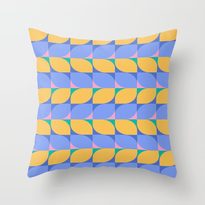 Almond Shapes Pattern I Throw Pillow Gallery Image 6